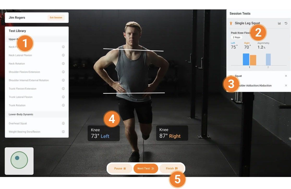HumanTrak 3D movement analysis
